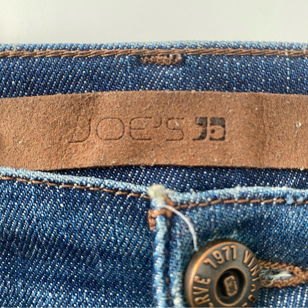 Joe's Jeans The Brixton Dark Blue Slim Men's Jeans Size 36 Distressed - Picture 4 of 9